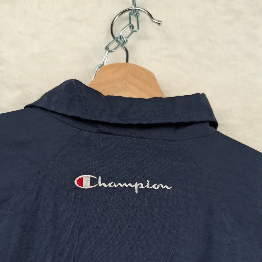 VTG Iowa State Champion Jacket Men's L Navy Cyclones Full Zip Windbreaker 90s
